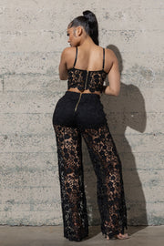 UPPER CLASS TWO PIECE LACE SET